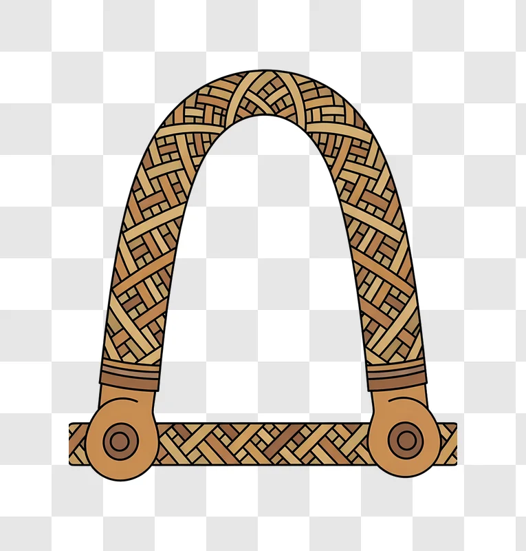 woven archway with circular base edited