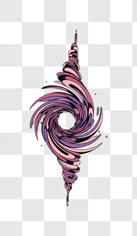 abstract pink purple swirl with glitch effect