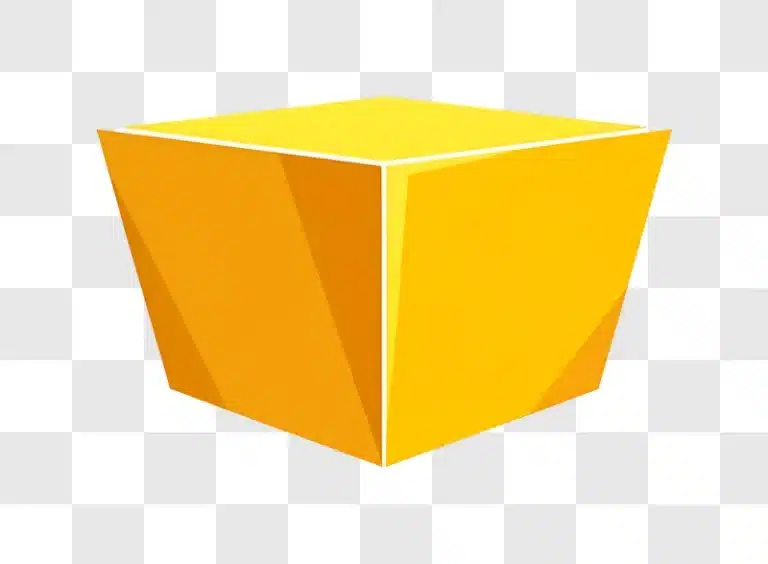 abstract yellow and orange geometric shape