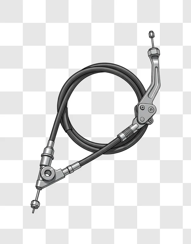 automotive control cable illustration