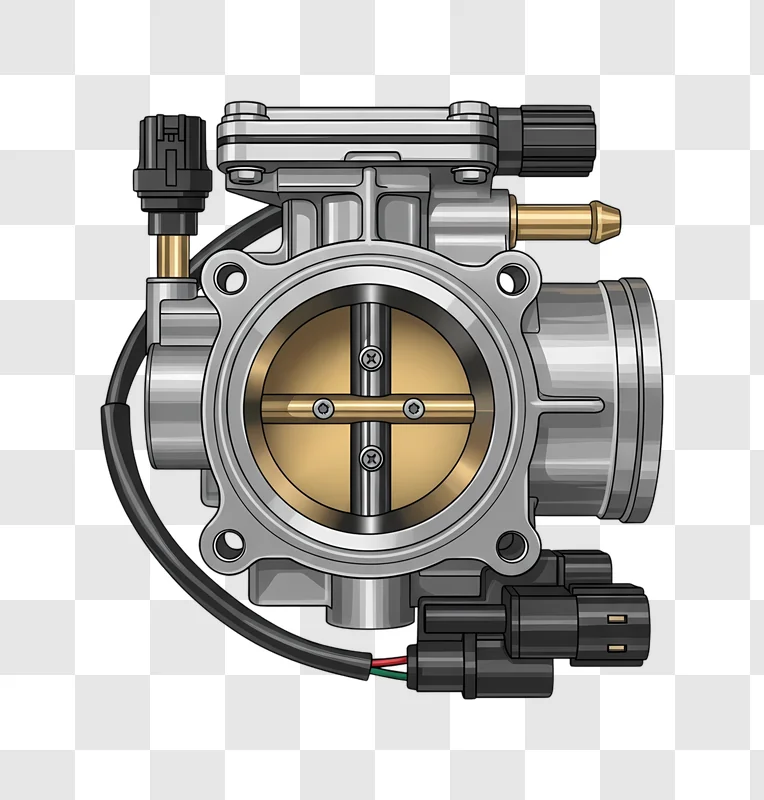 automotive throttle body detailed diagram