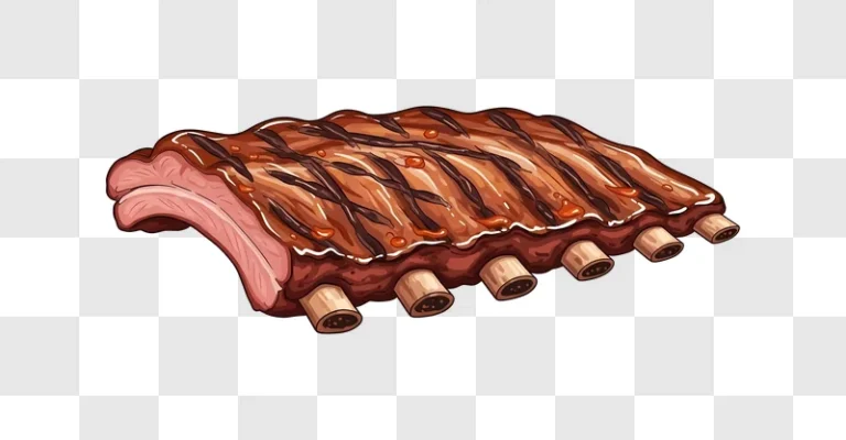 barbecue pork ribs with sauce