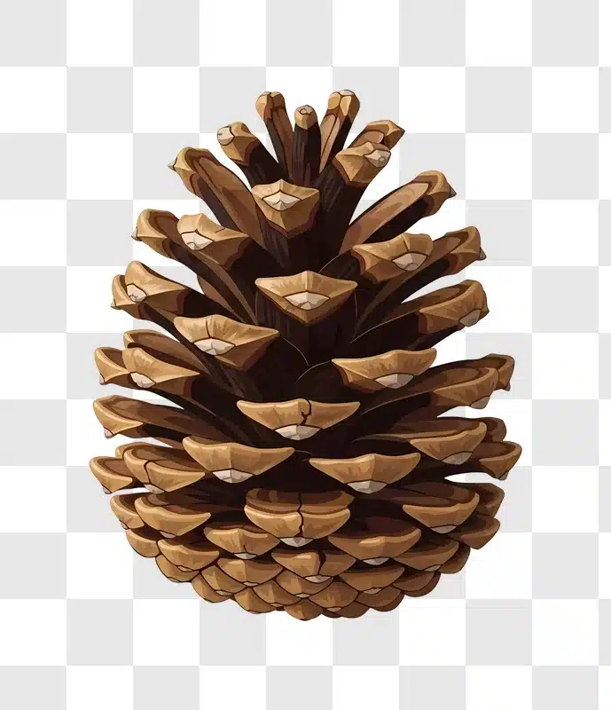 brown pine cone close up detailed texture