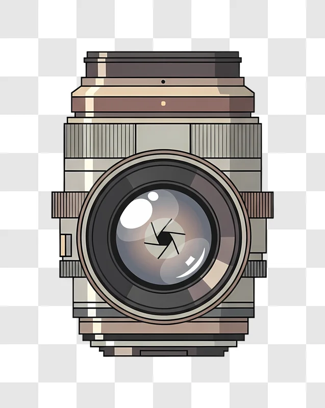camera lens aperture graphic design