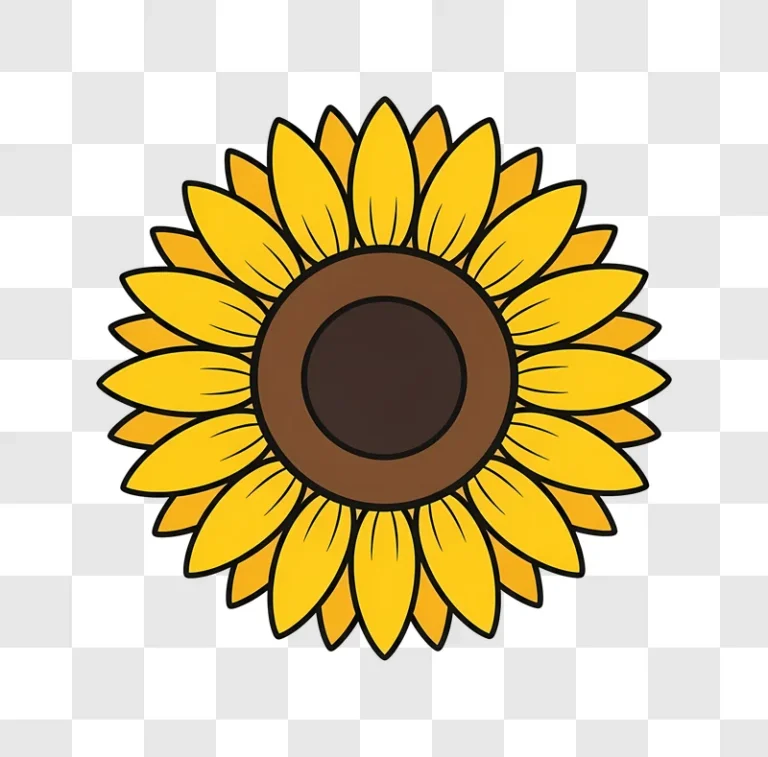 cartoon sunflower illustration