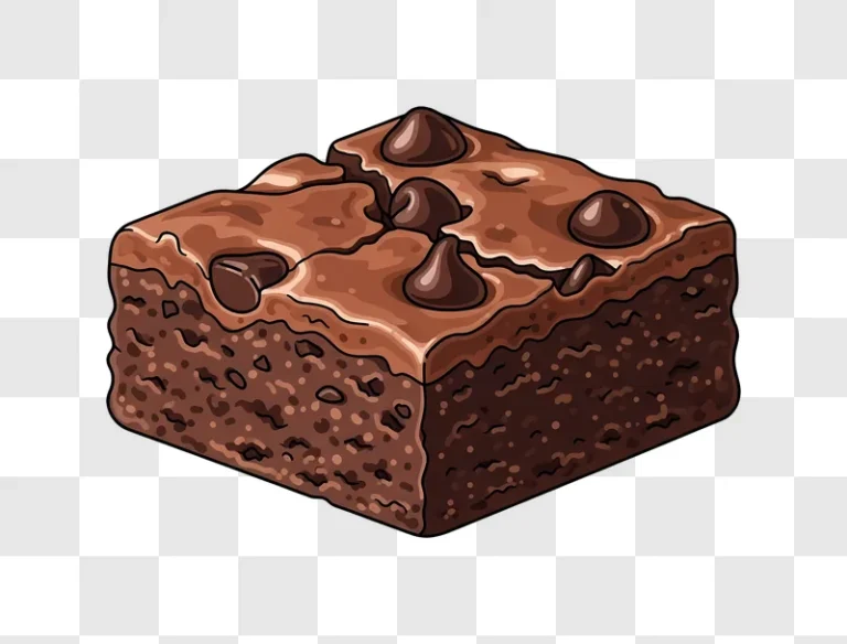 chocolate brownie with dark chocolate chips