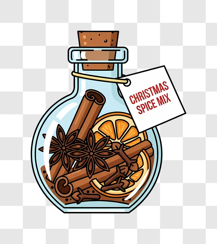 christmas spice mix in a jar