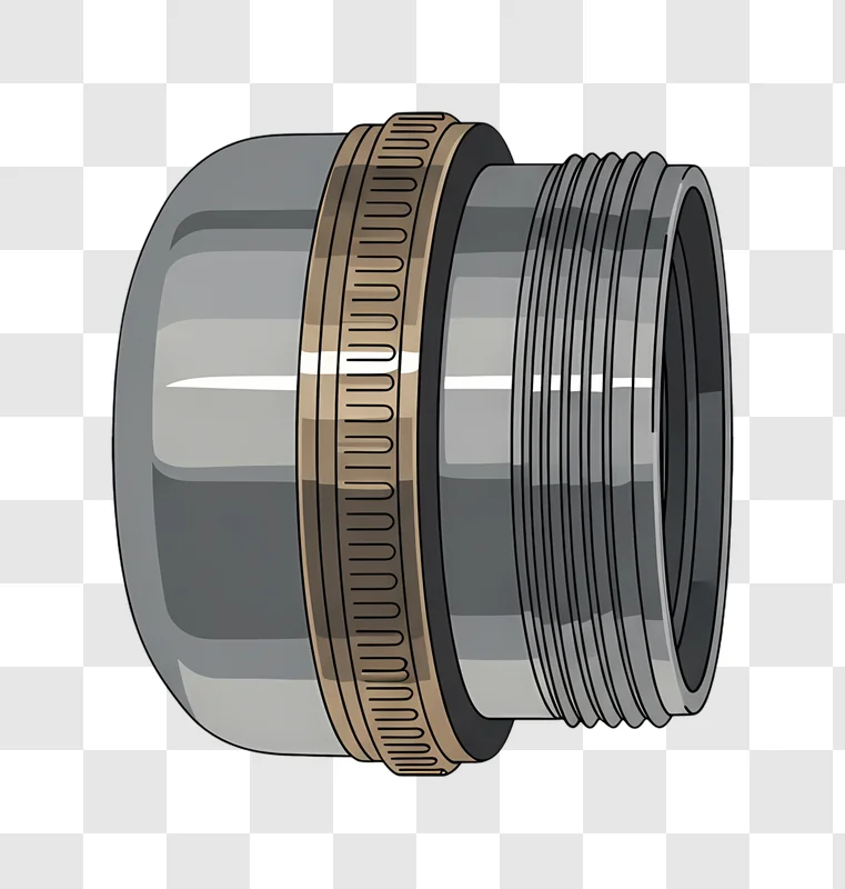 chrome pipe fitting with threaded end