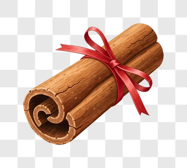 cinnamon sticks tied with red ribbon  1