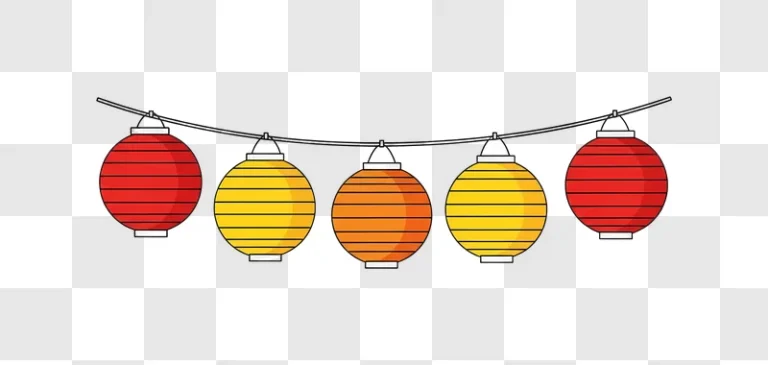 colorful lanterns hanging on string