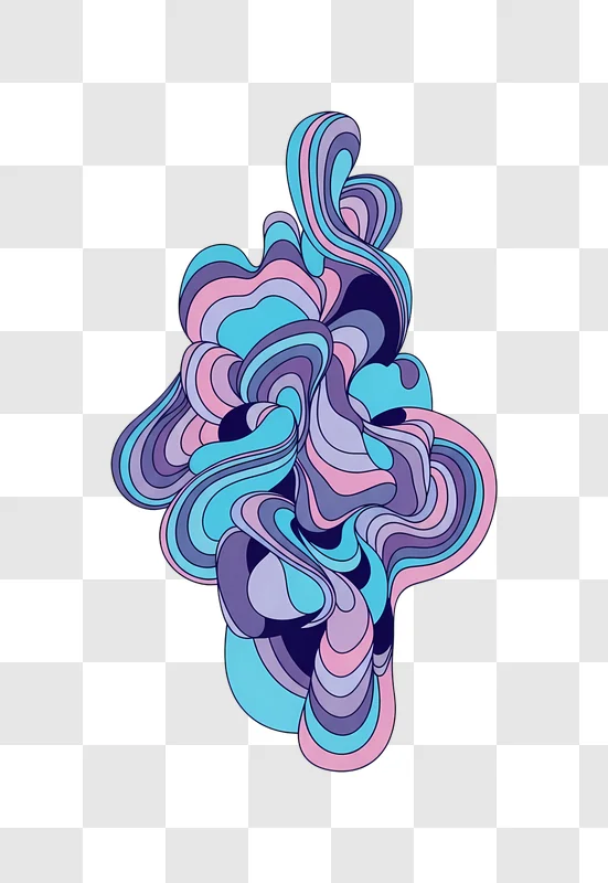 colorful swirling abstract organic pattern