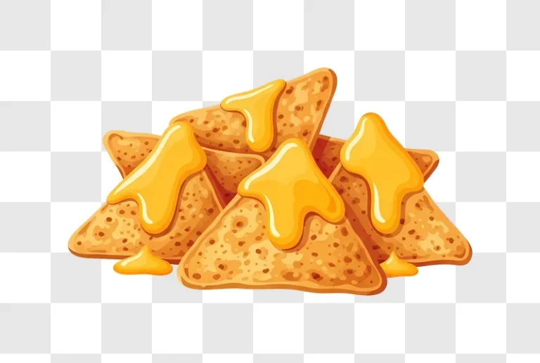 crispy nachos covered in melted cheese