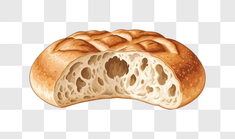 crusty artisan bread slice close up view