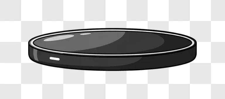 dark gray smart speaker illustration on black