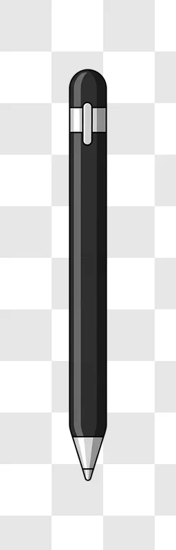 dark grey mechanical pencil isolated illustration