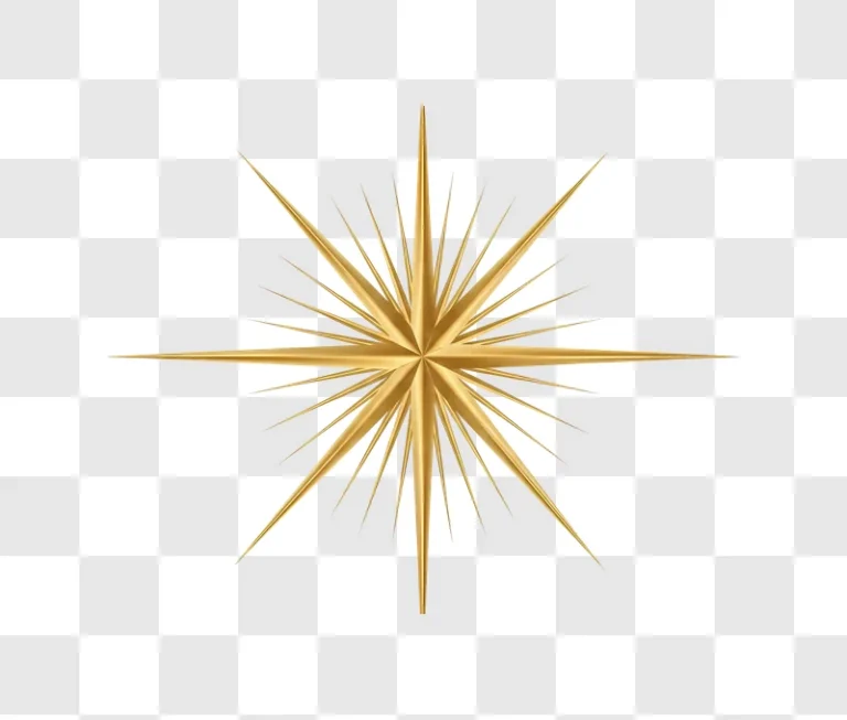 golden starburst shining on gold background