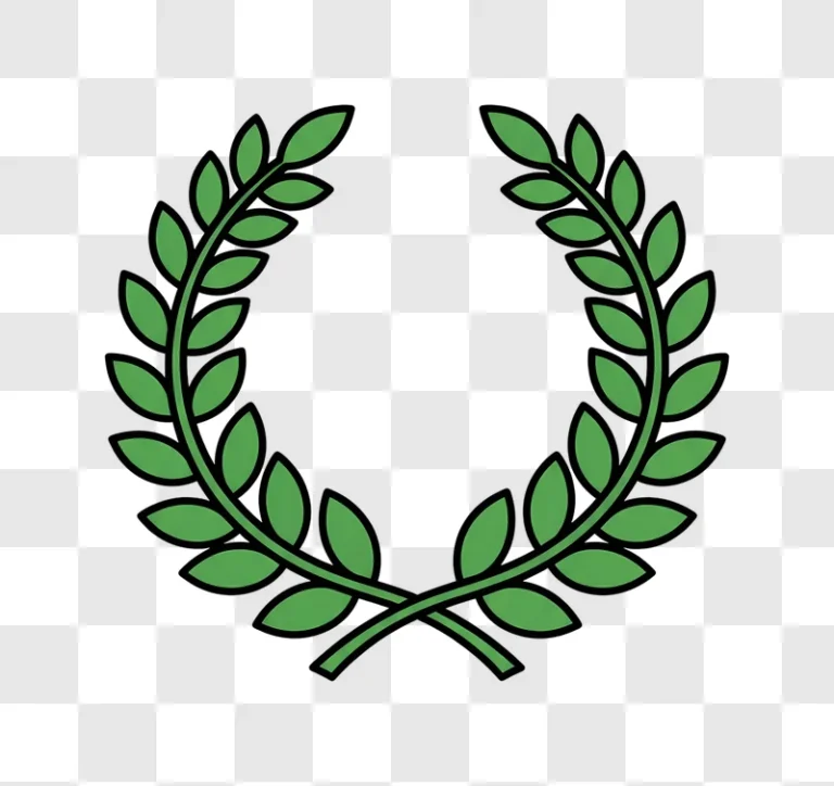 green laurel wreath