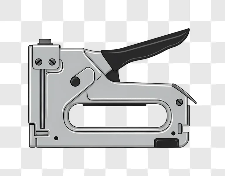 grey staple gun illustration