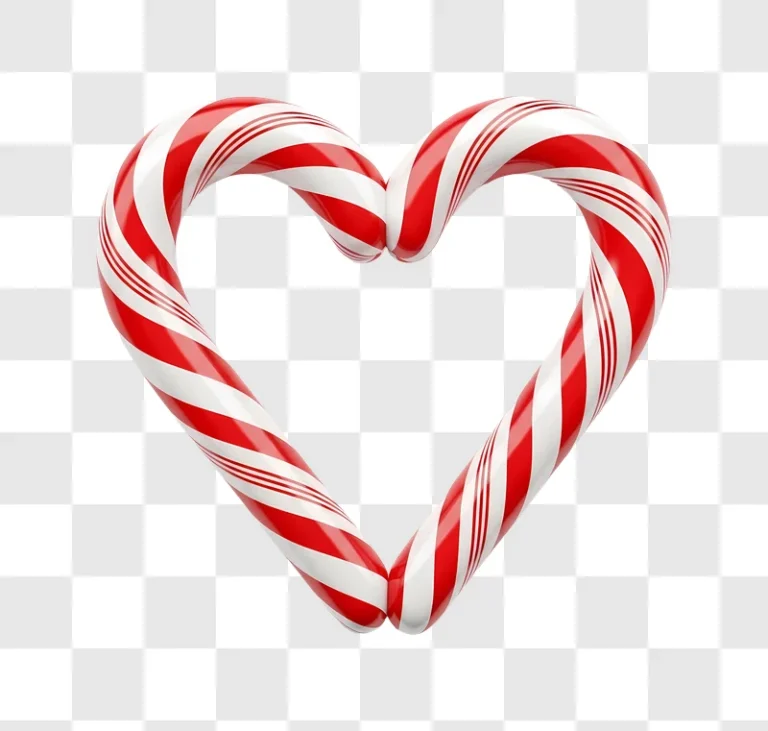 heart shape candy cane