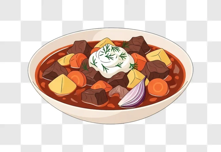 hearty beef stew with potatoes and carrots