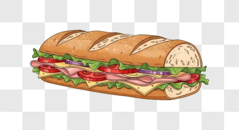 hearty ham and cheese sub sandwich