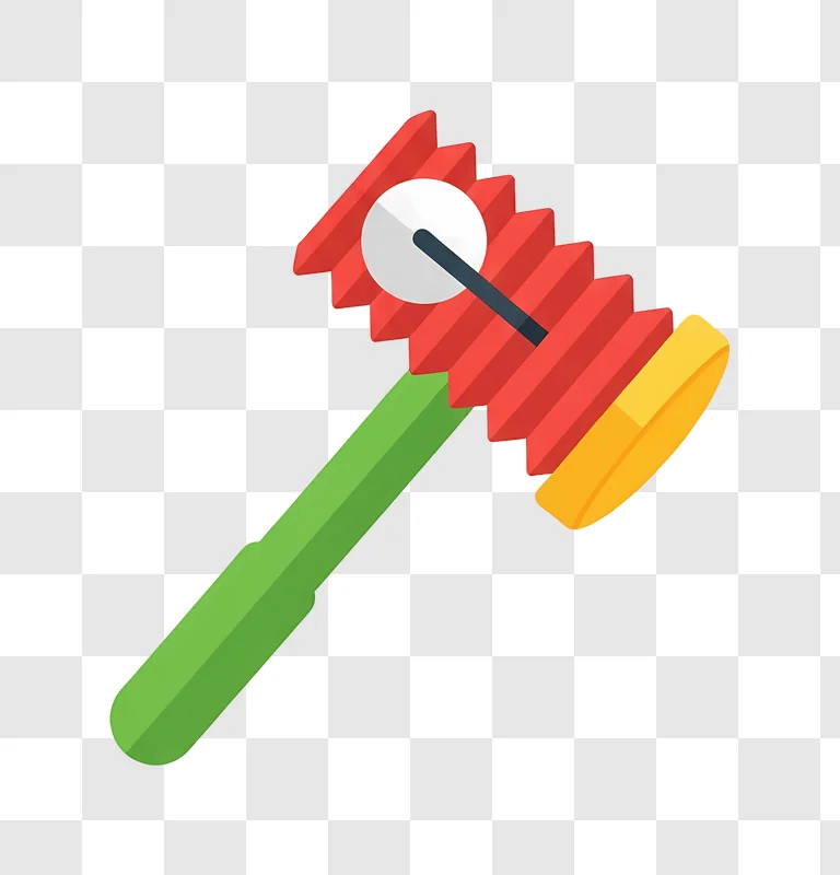 isometric colorful pizza cutter on black