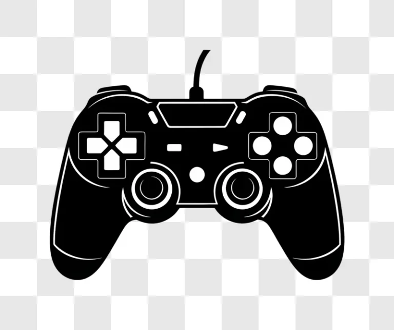 minimalist black gaming controller