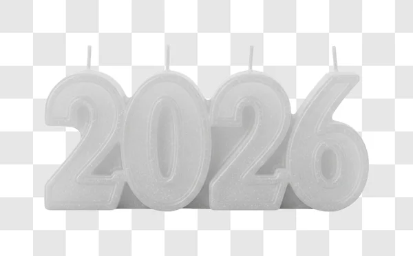 new year celebration number candle decoration