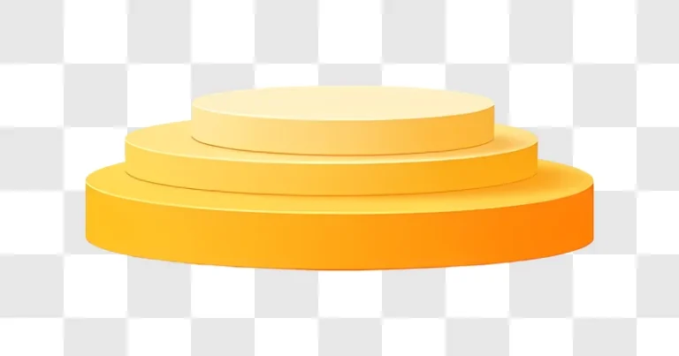 orange three tiered podium stage background