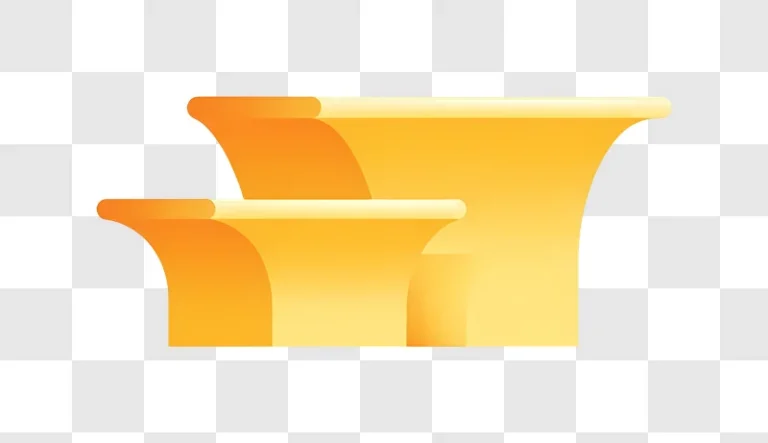 orange and yellow abstract shapes with gloss