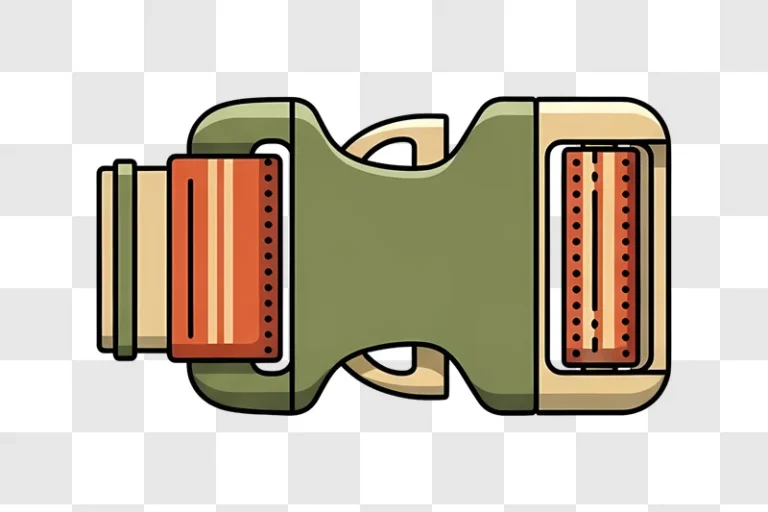 plastic buckle with straps on black