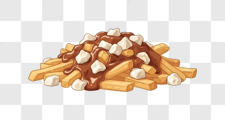 poutine with gravy and cheese curds