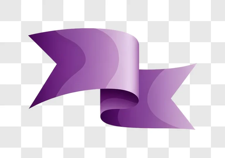purple ribbon folding abstract background design