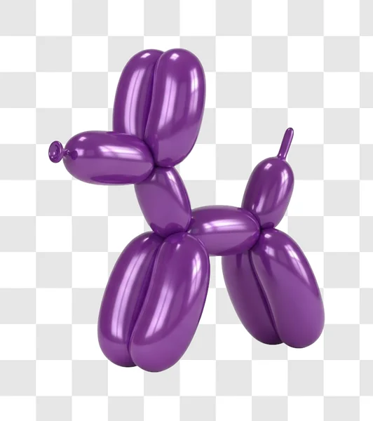 purple balloon dog twisted figure