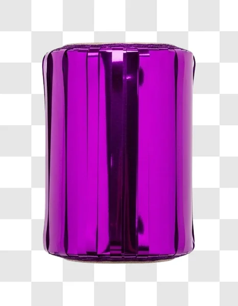 purple cylindrical object with ridges