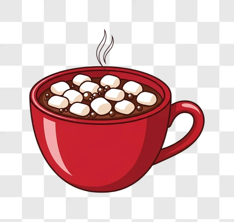 red hot chocolate with marshmallows