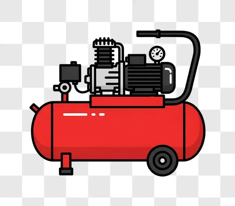 red portable air compressor icon