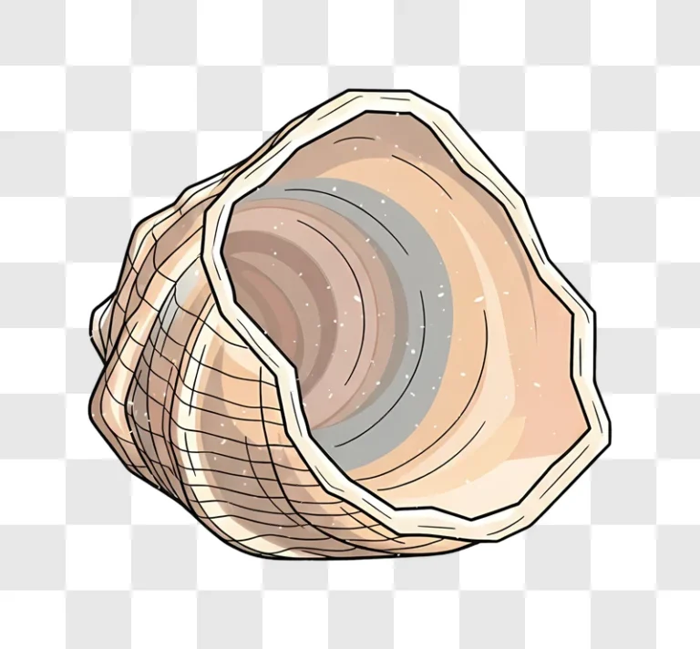 seashell interior detail light background