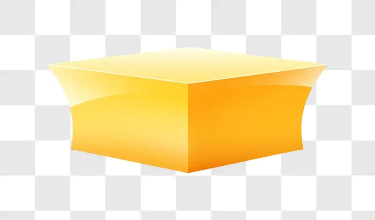shiny golden cube on white background