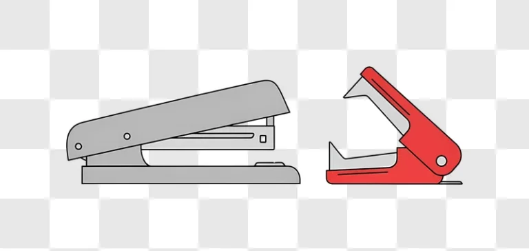 stapler and staple remover side by side