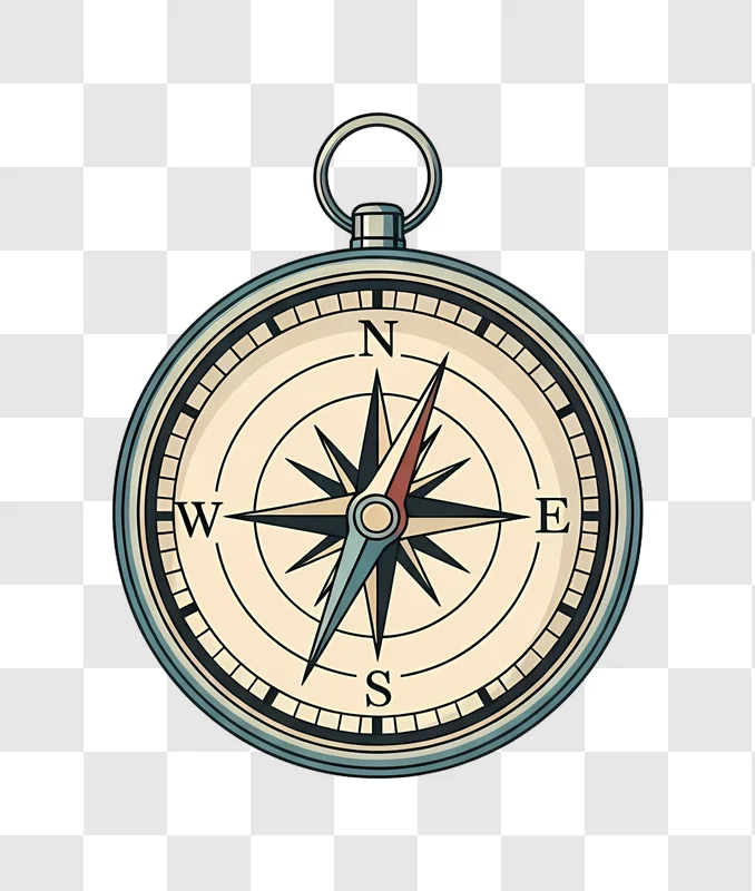 vintage compass showing direction and navigation