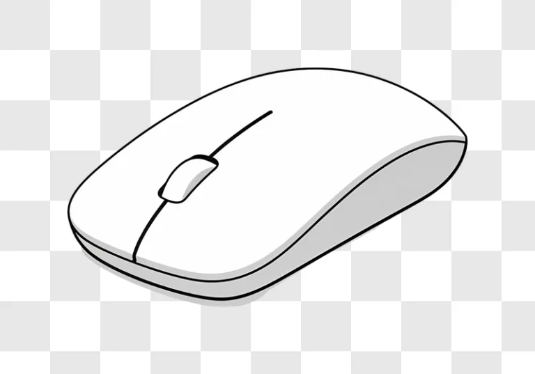 white computer mouse illustration