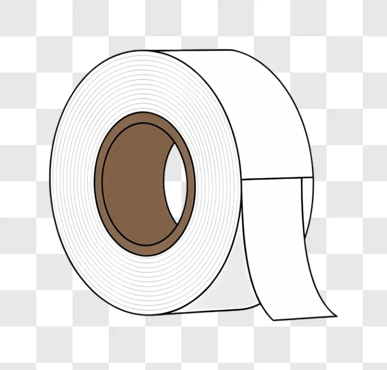 white toilet paper roll simple graphic