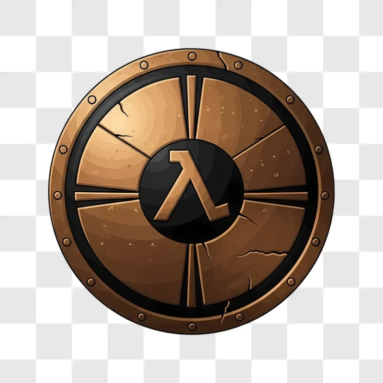 worn bronze halflife lambda shield