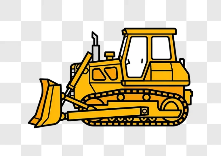 yellow bulldozer with large bucket