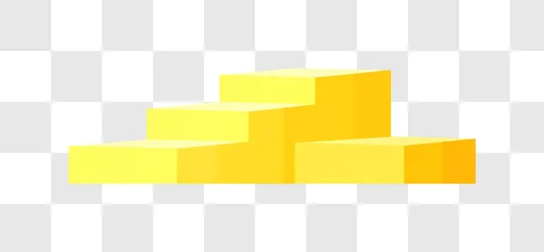 yellow cubes stairs with gradient lighting