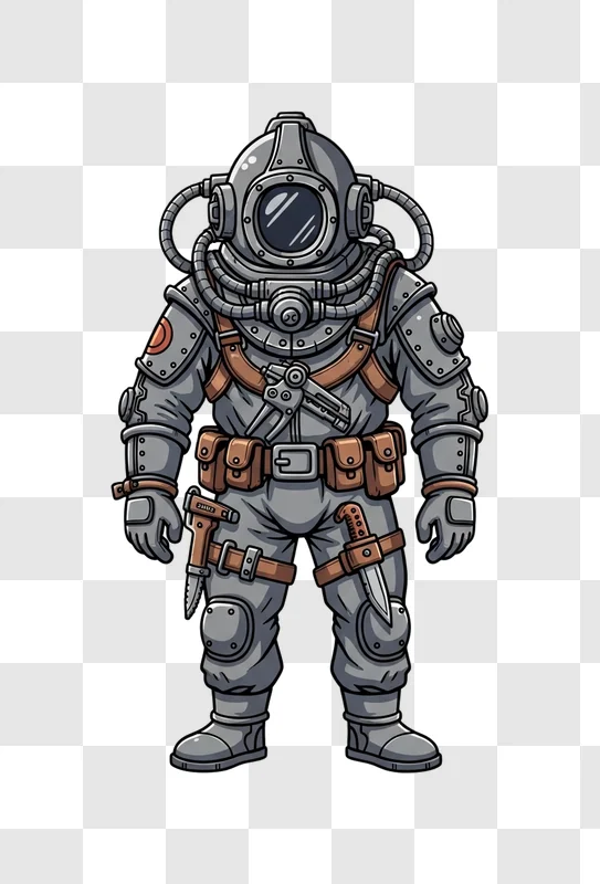 a diver in a scuba suit