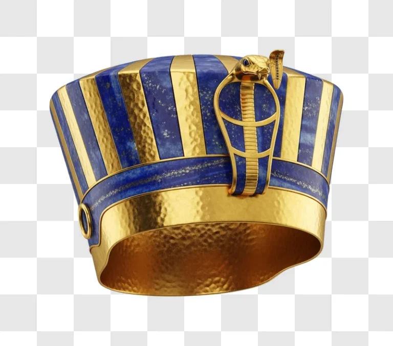 ancient egyptian pharaoh gold crown
