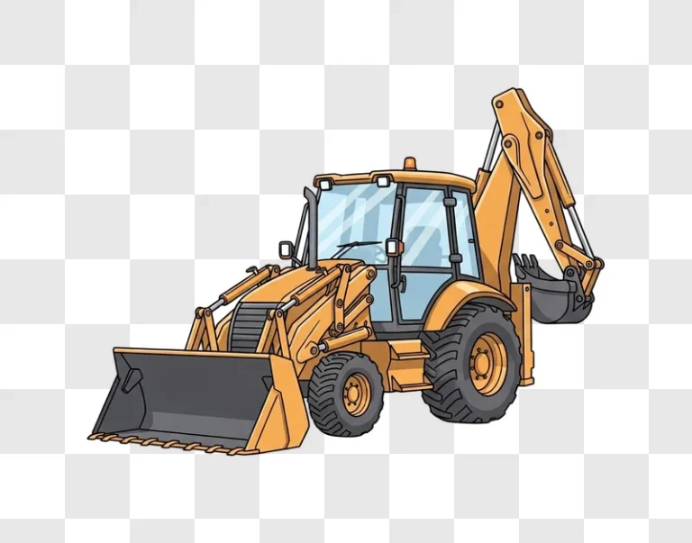 backhoe loader construction machine