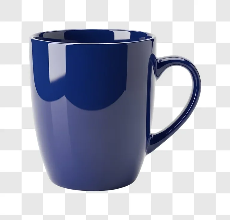 blue ceramic coffee mug